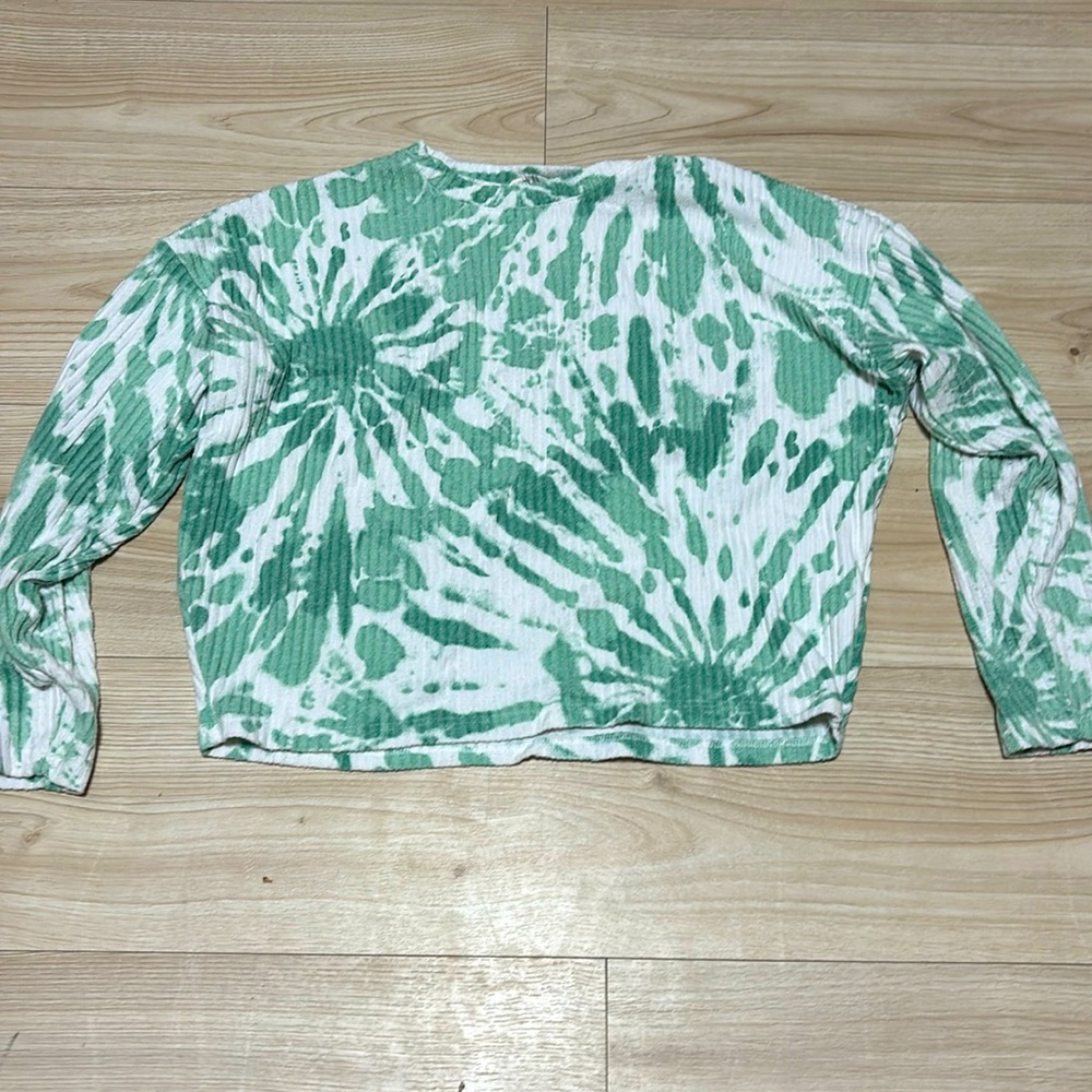 Green and White Sweater from H&M. Size M